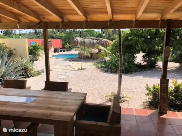 Casa Alto Vista | Aruba, Nord, Alto Vista - maison de vacances Vue de la terrasse sur le jardin