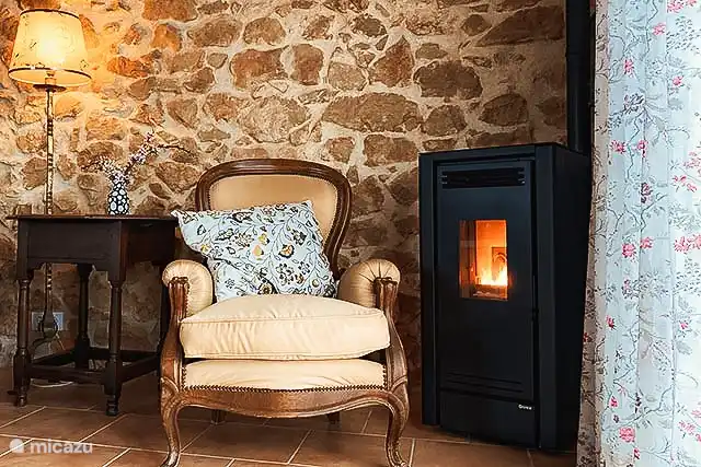 Wohnzimmer mit Pelletofen