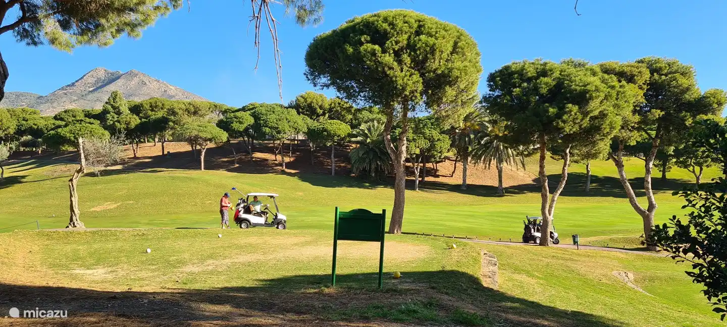 Blick auf den Golfplatz