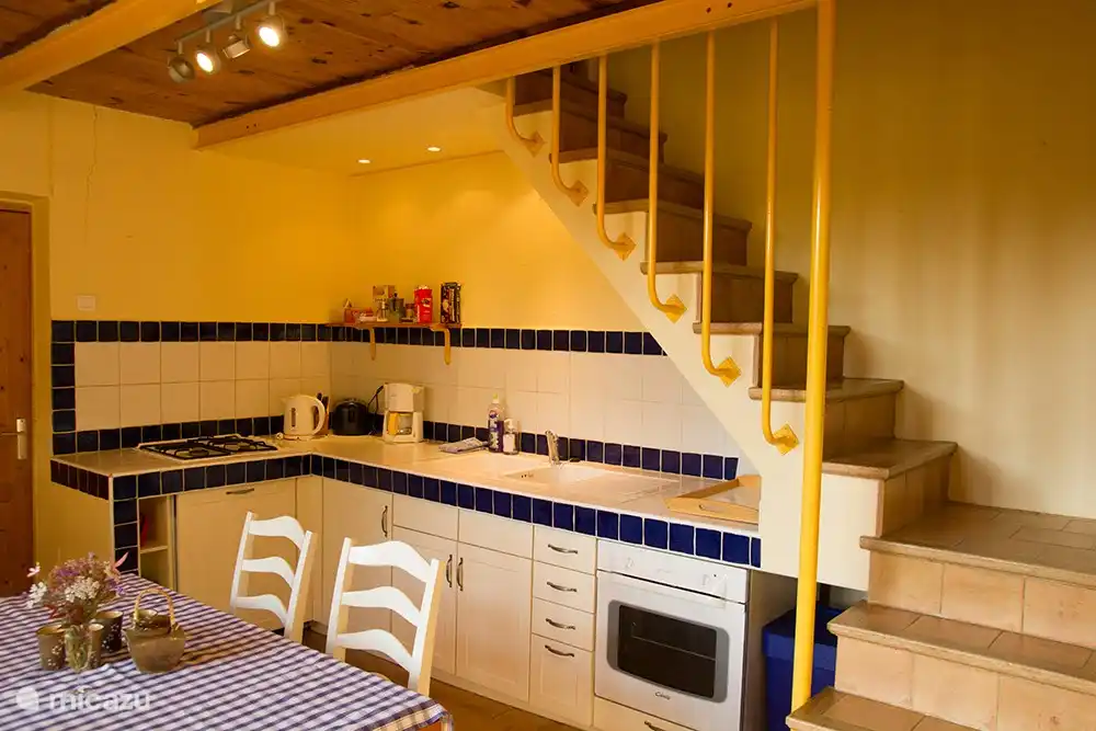 Die geräumige Küche