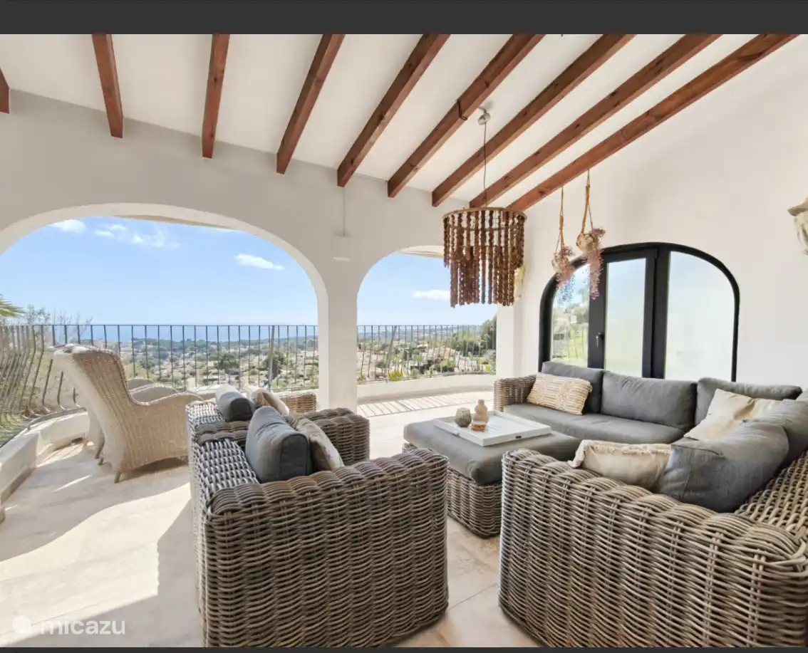 Casa Las Palmeras mit Meerblick in Spanien, Costa Blanca, Moraira - villa