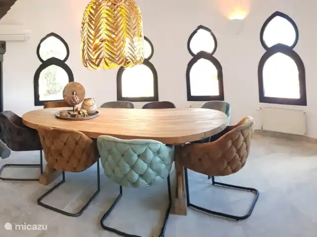 Casa Las Palmeras avec vue sur la mer | Espagne, Costa Blanca, Moraira - villa Chaises luxueuses dans la salle à manger