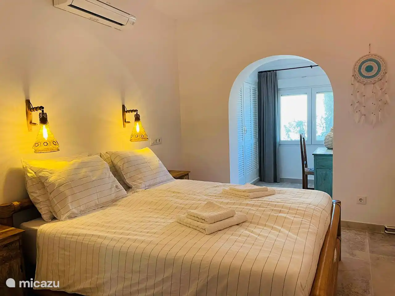 Das Hauptschlafzimmer im Erdgeschoss