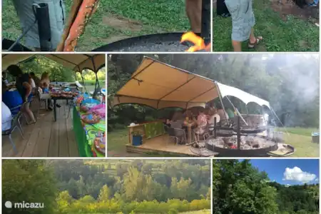 Vakantiehuis Kroatië, Karlovac, Johi glamping / safaritent / yurt Glamping Johi 4 Collage