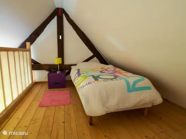 amarie en Francia, Dordoña, Saint-Romain-de-Monpazier - casa vacacional Dormitorio para 1 persona.  Cama de 0,90m por 1,90m