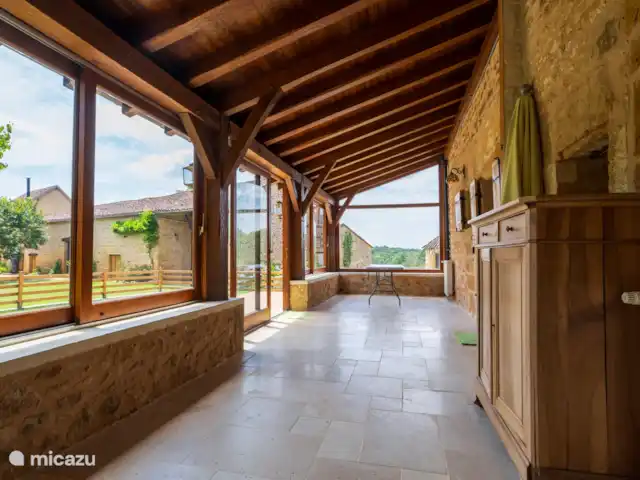 amarie en Francia, Dordoña, Saint-Romain-de-Monpazier - casa vacacional veranda