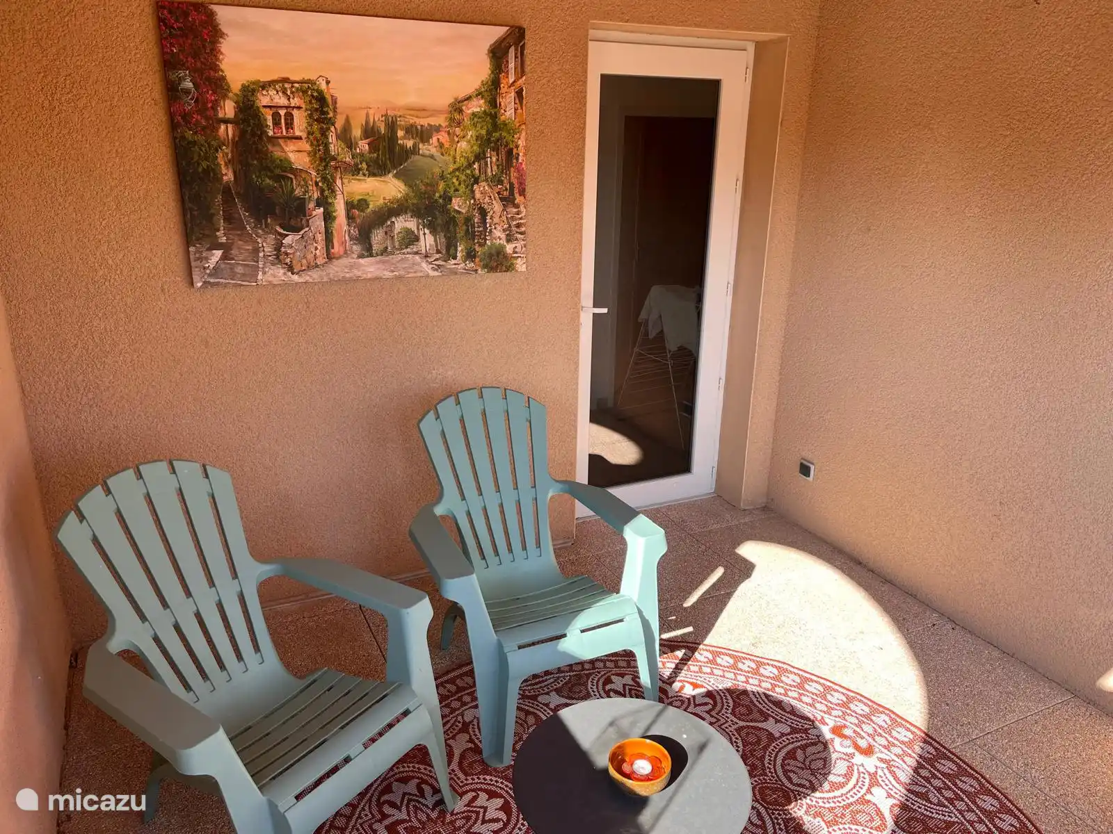 Gezellig zitje op het ruime balkon