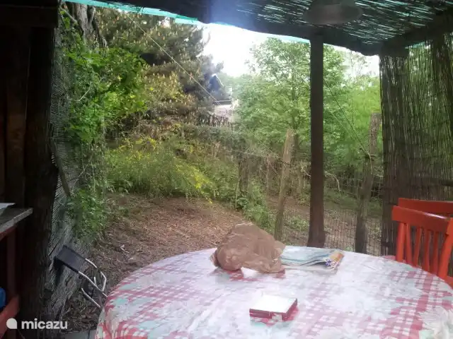 Blick von der Küchenzelt von Timo.