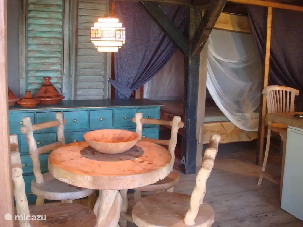 Im Inneren der Hütte.