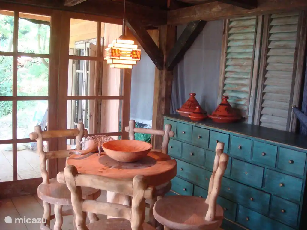 Im Inneren der Hütte.