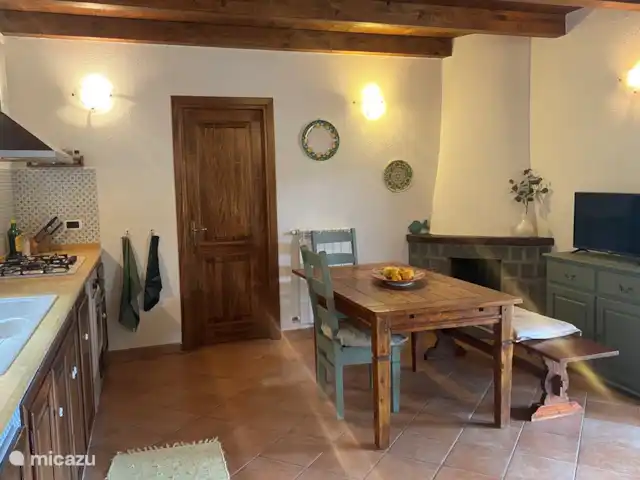 vakantiehuis huren in Italië, Basilicata, Maratea – Casa Pantana Woonkeuken