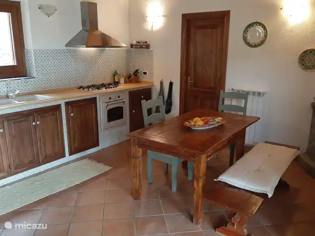 vakantiehuis huren in Italië, Basilicata, Maratea – Casa Pantana Woonkeuken