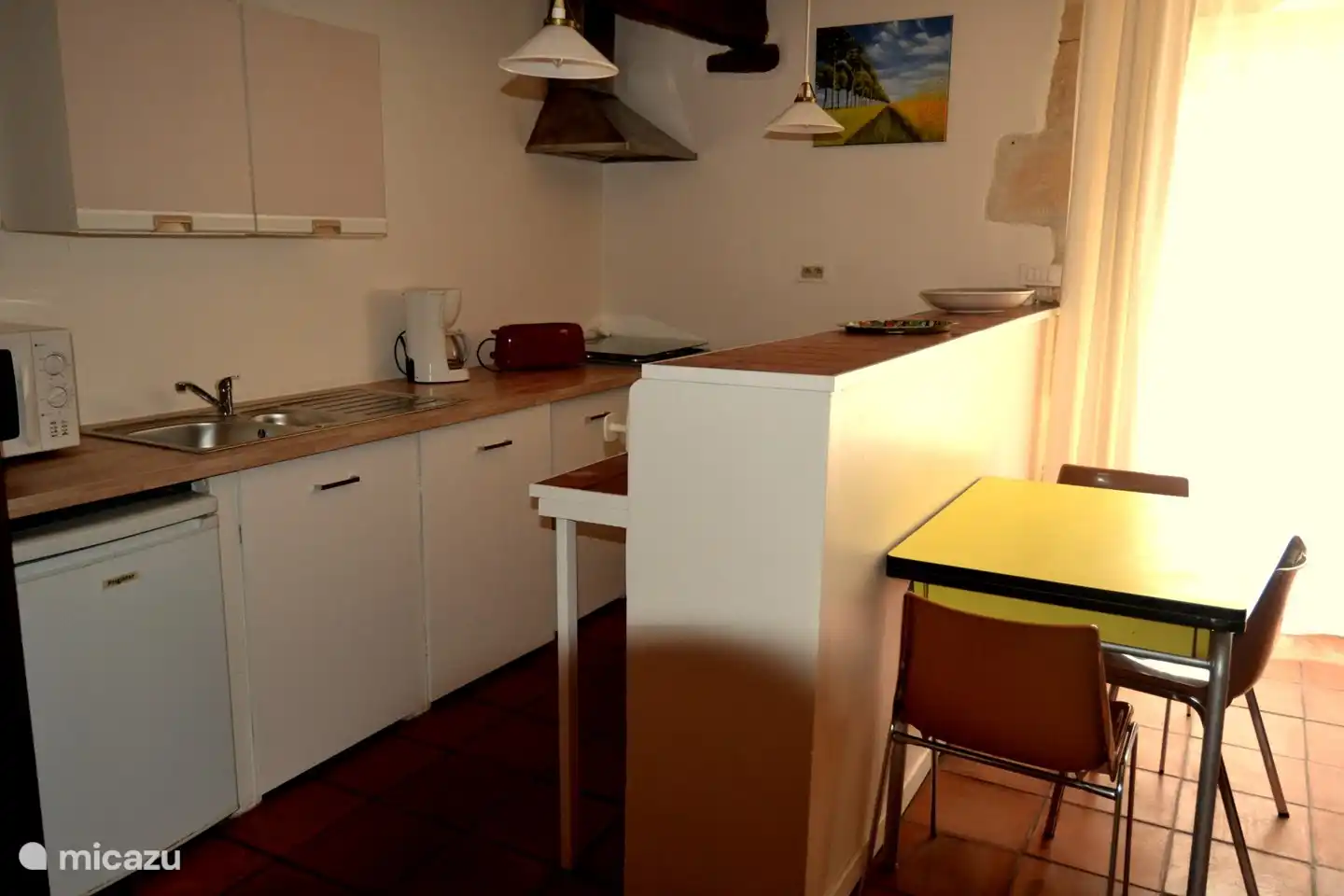 Sitting area of ??the cottage.