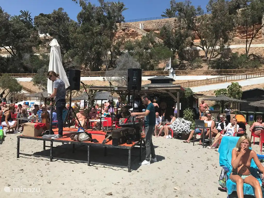 In de directe omgeving zijn vele beachbars met live muziek.