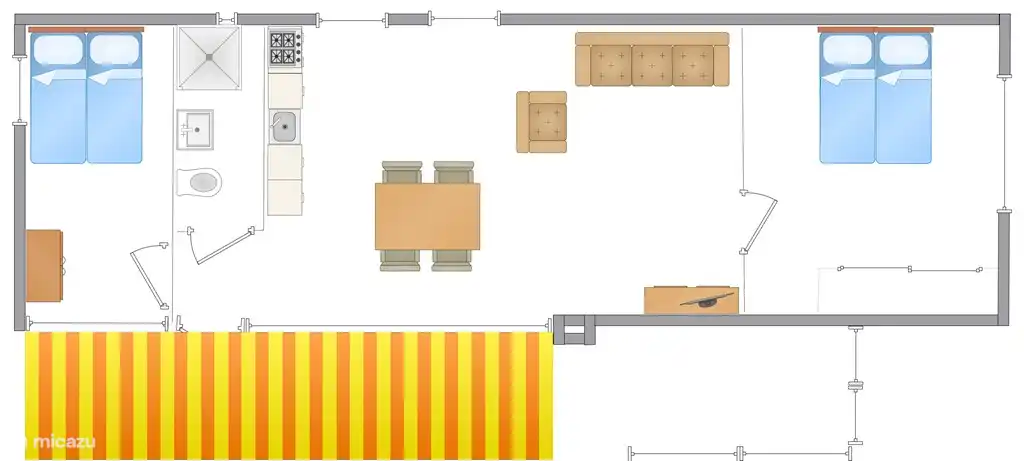 Aménagement maison de vacances Entrée plage