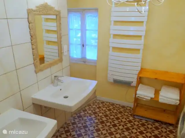 Location de Vacances France, Bouches-du-Rhône, Saint-Étienne-du-Grès, maison de vacances - Maison avec piscine privée et jardin Salle de bain avec douche pluie à l'italienne