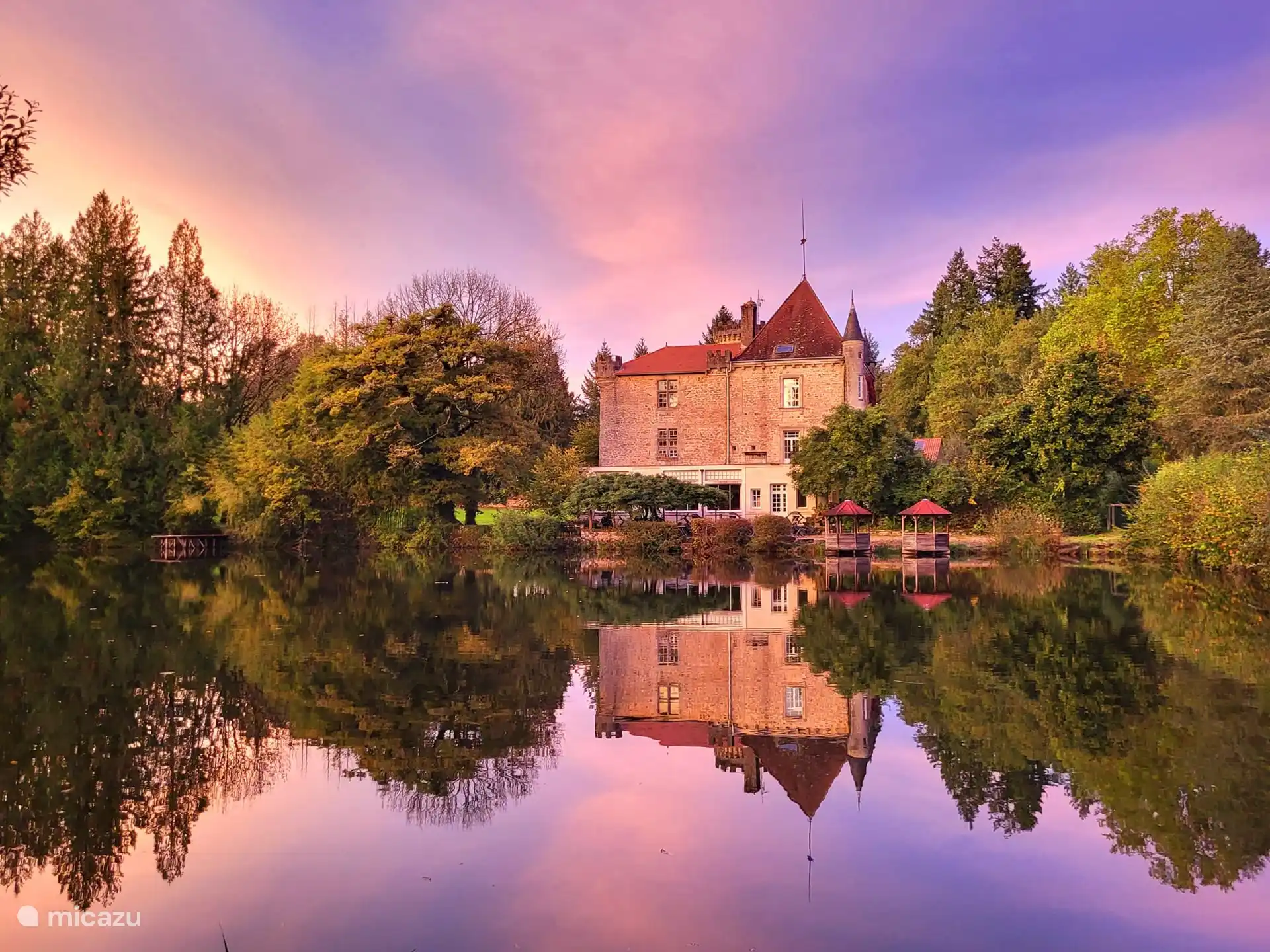 Hermosa puesta de sol 