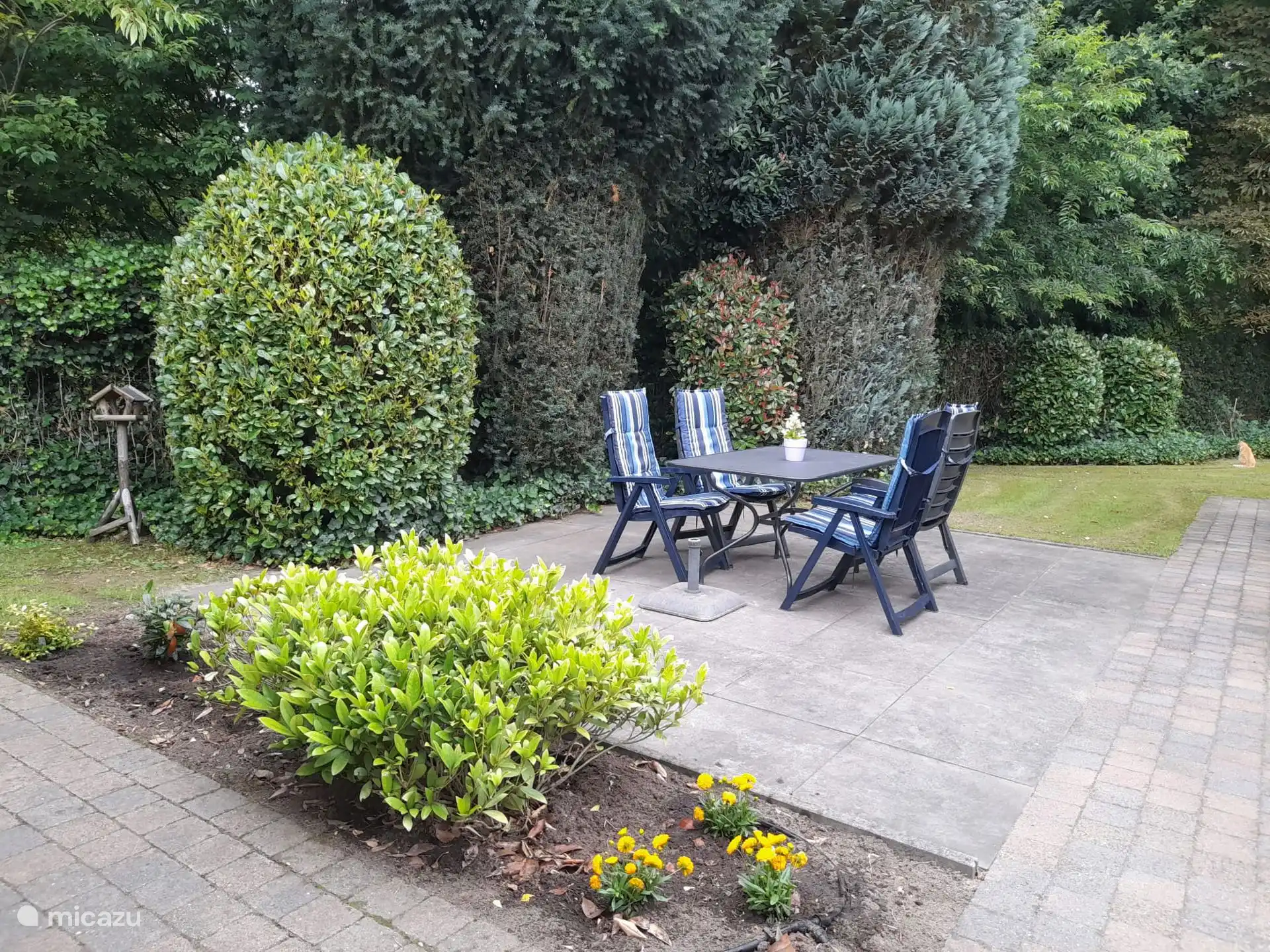 The terrace at bungalow 4