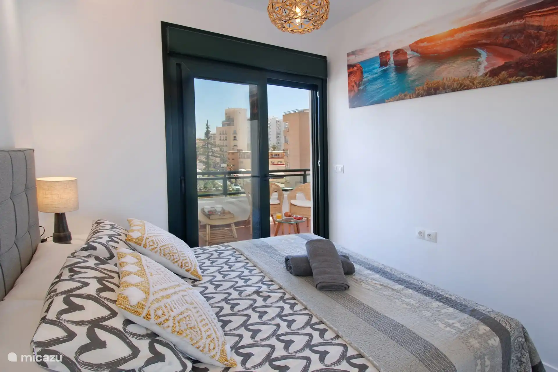 Blick aus dem Schlafzimmer 