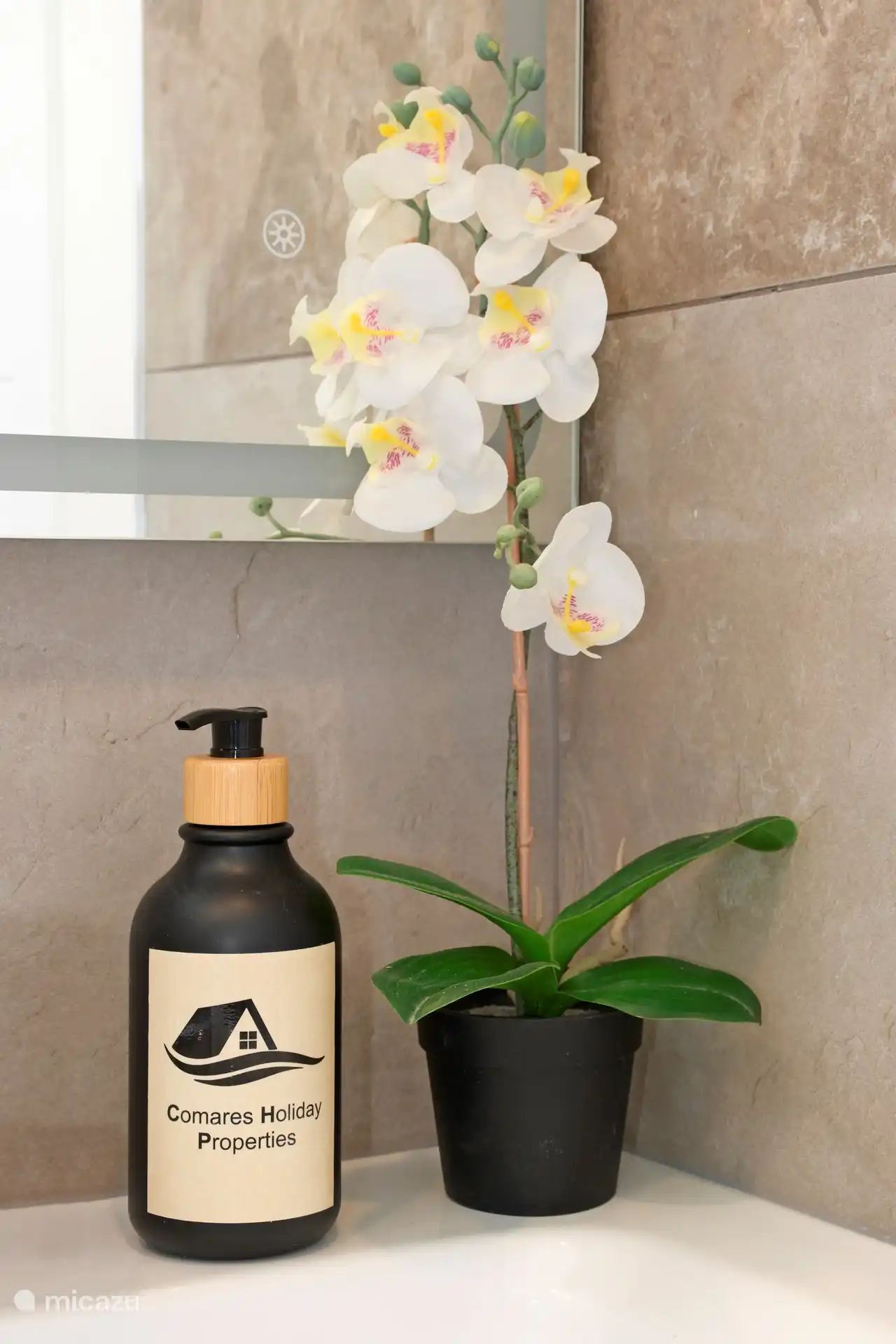 Detail des Badezimmers