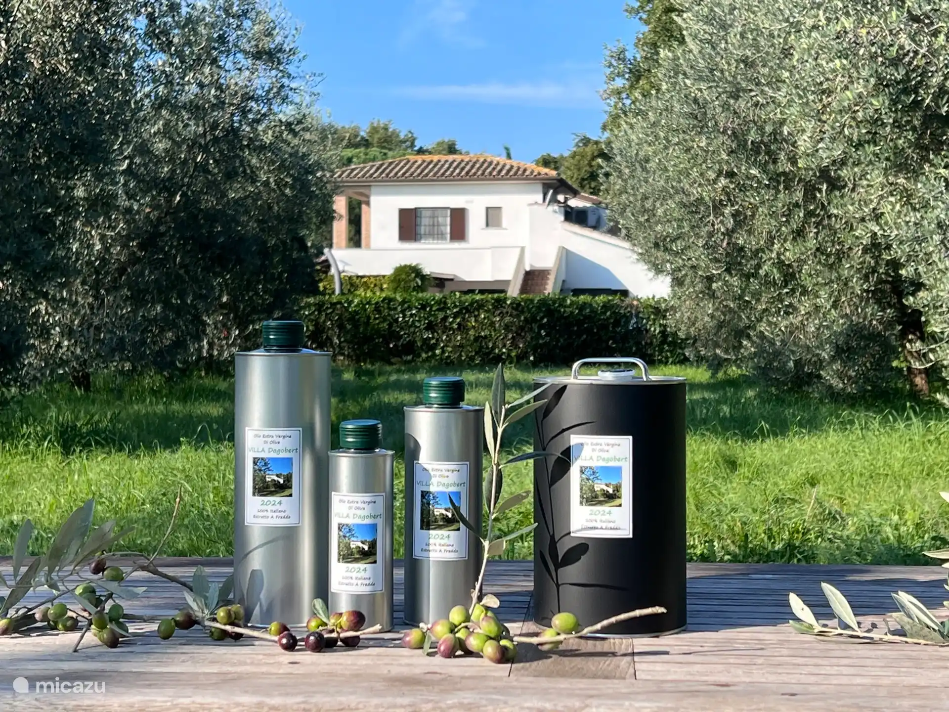 Onze eigen blikken 100% pure extra vergine olijfolie.