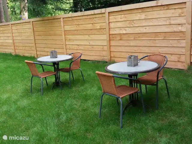 Bunderbos huren in Nederland, Overijssel, Ommen - bungalow Dineren in de tuin