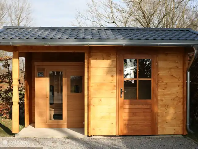 Houten villa Albert huren in Nederland, Overijssel, Den Ham - vakantiehuis Tuinhuis met infrarood sauna
