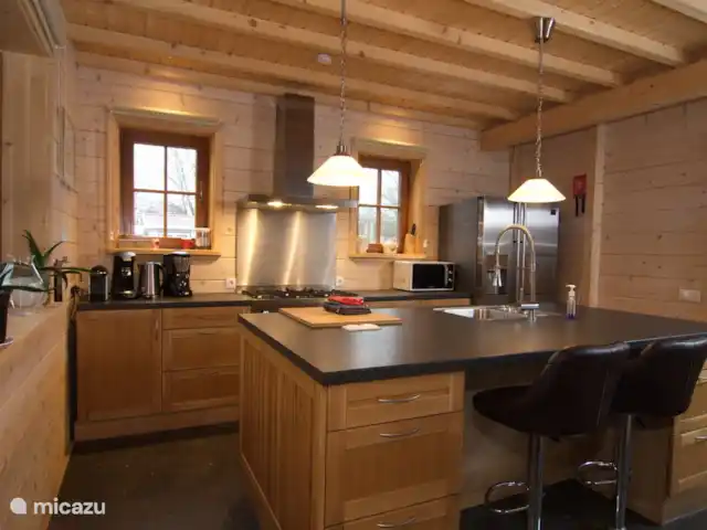 Houten villa Albert huren in Nederland, Overijssel, Den Ham - vakantiehuis Luxe keuken