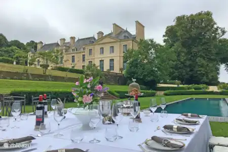 Vakantiehuis Frankrijk, Calvados, Villers-Bocage landhuis / kasteel Chateau de Villers-Bocage kasteel en zwembad