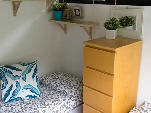Vakantie Bungalow Sunclass Tignale huren in Italië, Gardameer, Tignale - bungalow Slaapkamer met twee eenpersoonsbedden
