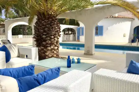 Vakantiehuis Spanje, Costa Blanca, Moraira villa Villa Delfin Azul Lounge area