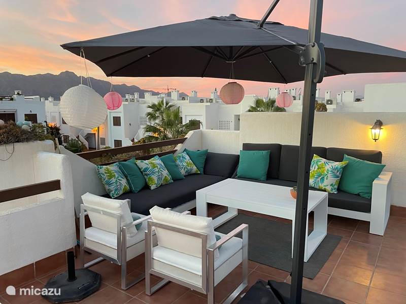 Holiday home in Spain, Costa de Almeria, San Juan de los Terreros Apartment 5 star APP + Roof terrace on Beach