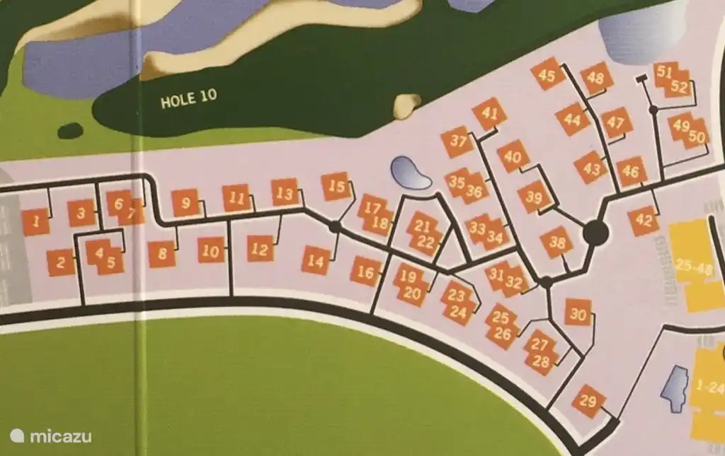 Karte von Das Dorf. Village Blue Blue ist die Nummer 24