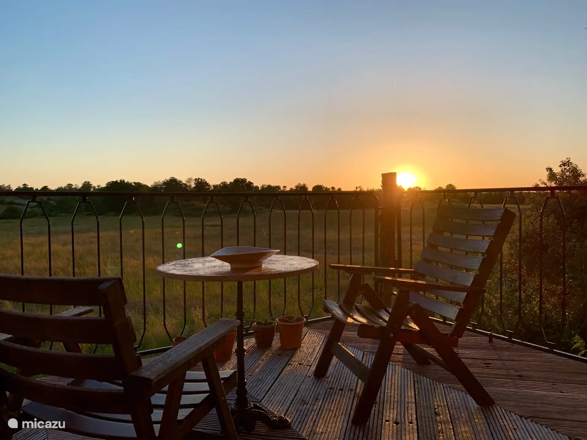 Balkon op het westen 