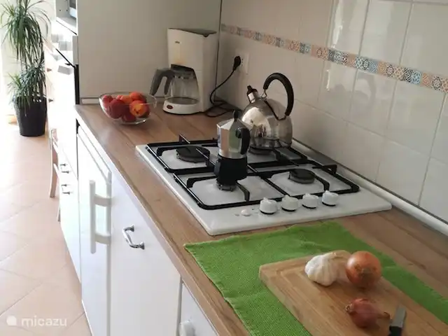 Casa Caroline : rez-de-chaussée + terrasse | Italie, Piémont, Ovada - appartement Cuisine complète avec lave-vaisselle, four, micro-ondes