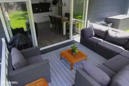 Vakantiehuis Nederland, Utrecht, Rhenen chalet 4 p. chalet in Rhenen - Nr.081 terras