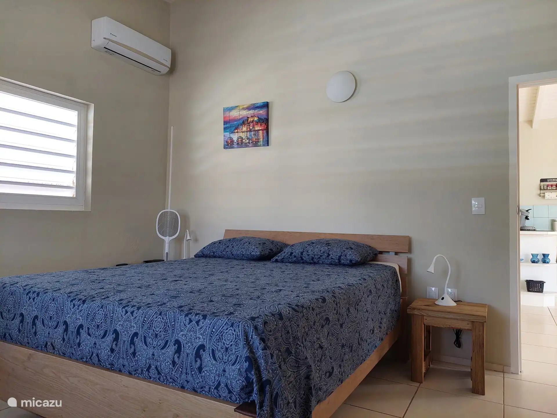 Large bedroom with air conditioning