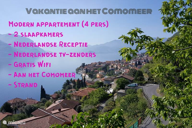 Vakantiehuis Italië, Comomeer, Acquaseria Appartement Camelia 21, 2  slaapkamers, Comomeer