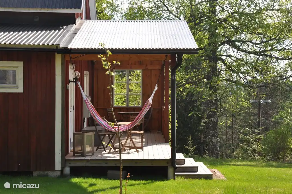 Die Veranda eines Abstandes