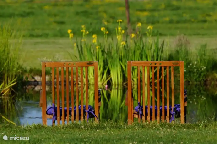 blik op de zwemvijver