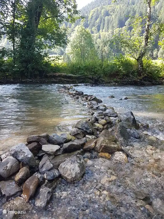 Bach (la Dranse) 50 Meter hinter der Wohnung