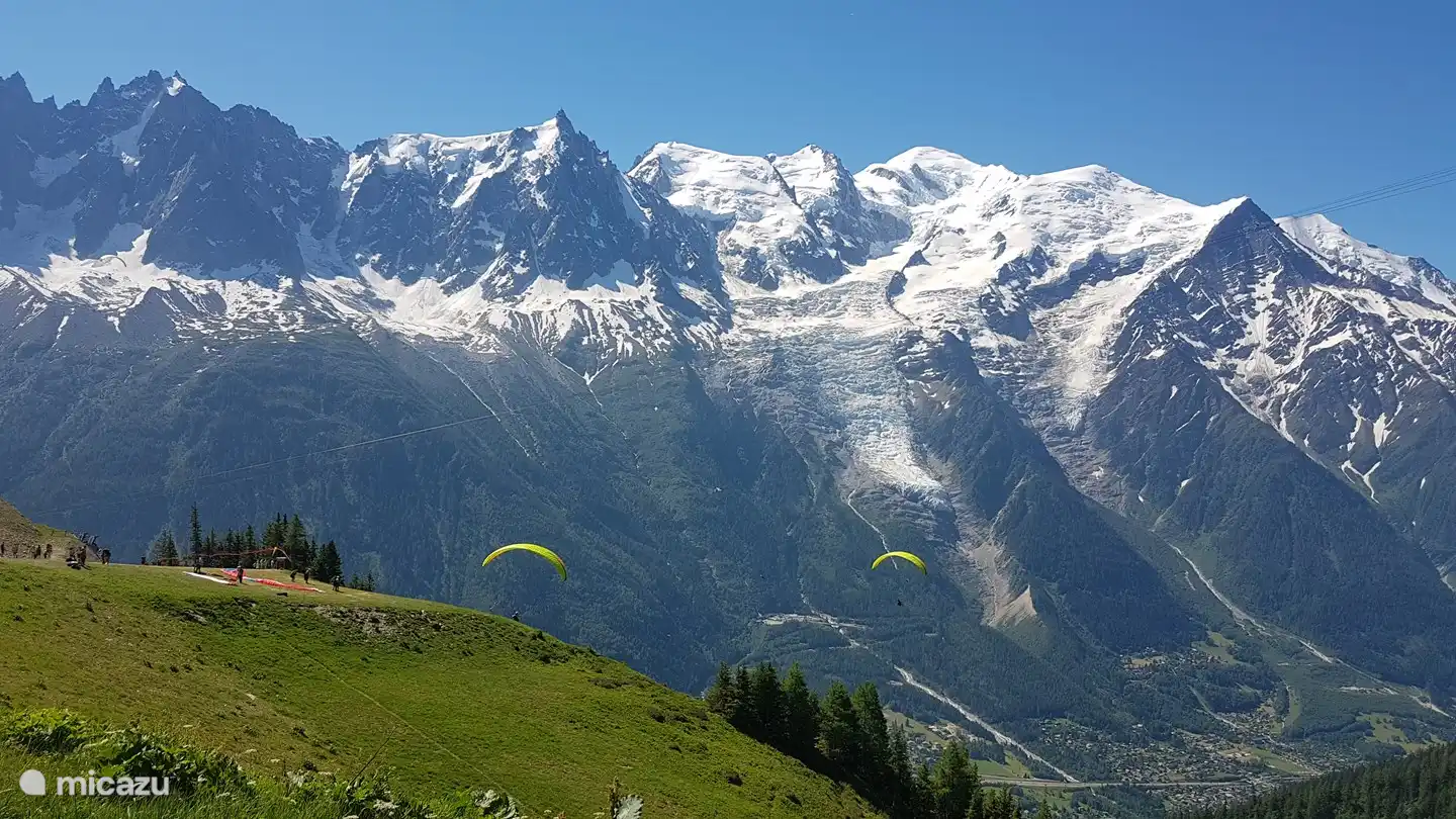 Mont Blanc ca. 2 Autostunden von der Wohnung entfernt