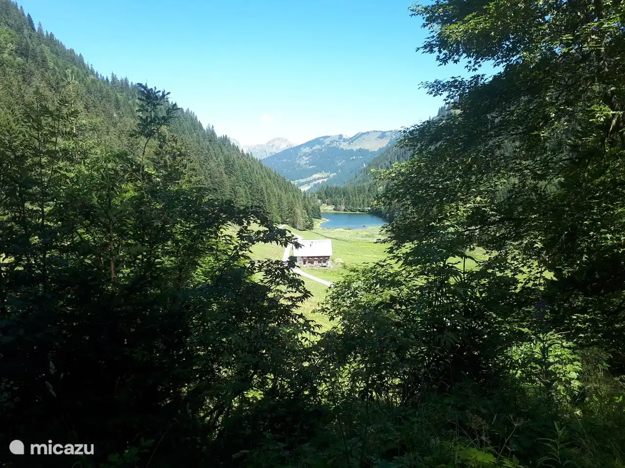 Fahren Sie an den Morgins vorbei