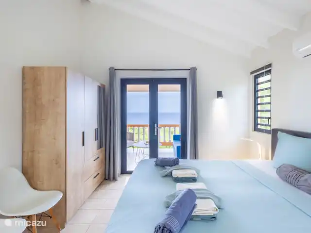 Villa Blenchi | Curaçao, Banda Abou (ouest), Coral Estate, Rif St.Marie - villa Chambre parentale avec vue sur la mer