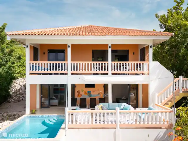 Villa Blenchi | Curaçao, Banda Abou (ouest), Coral Estate, Rif St.Marie - villa Vue d’ensemble arrière