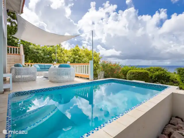 Villa Blenchi | Curaçao, Banda Abou (ouest), Coral Estate, Rif St.Marie - villa Piscine avec vue sur la mer