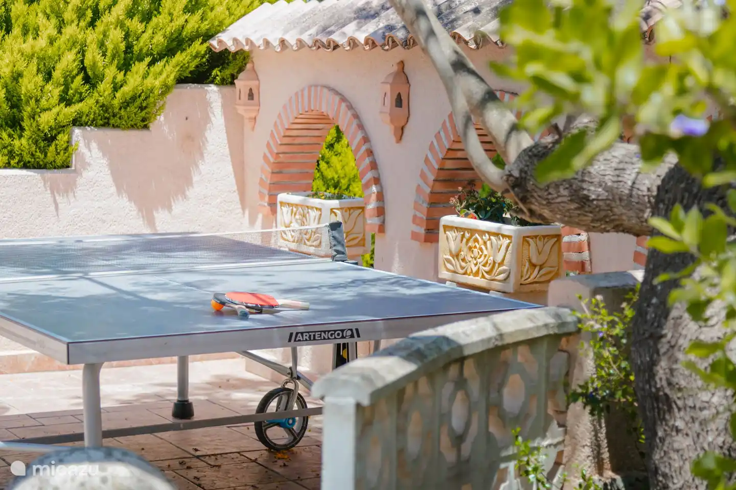 Spielen Sie eine Partie Tischtennis für die Fanatiker.