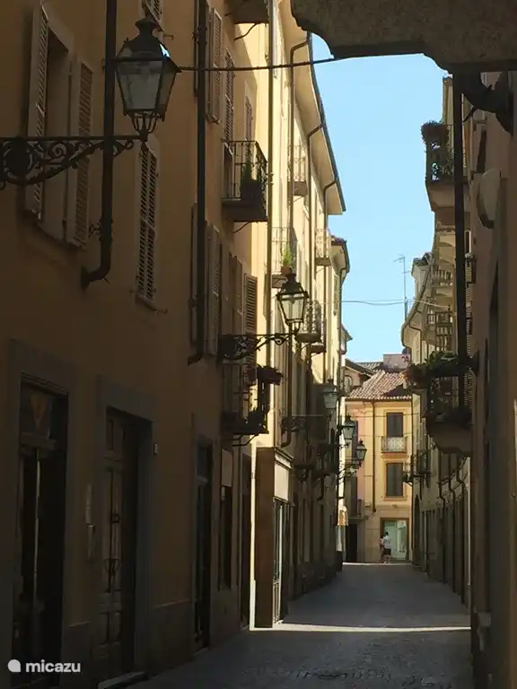 Straße in Acqui Terme
