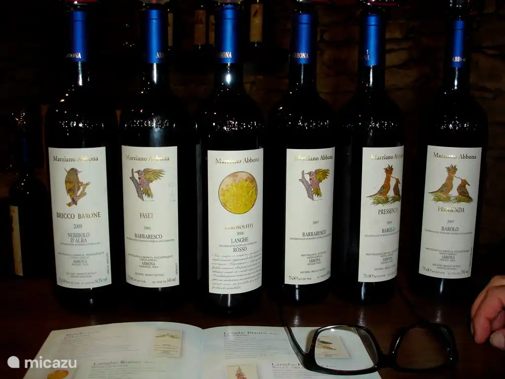 Weinprobe in Marziano Abbona