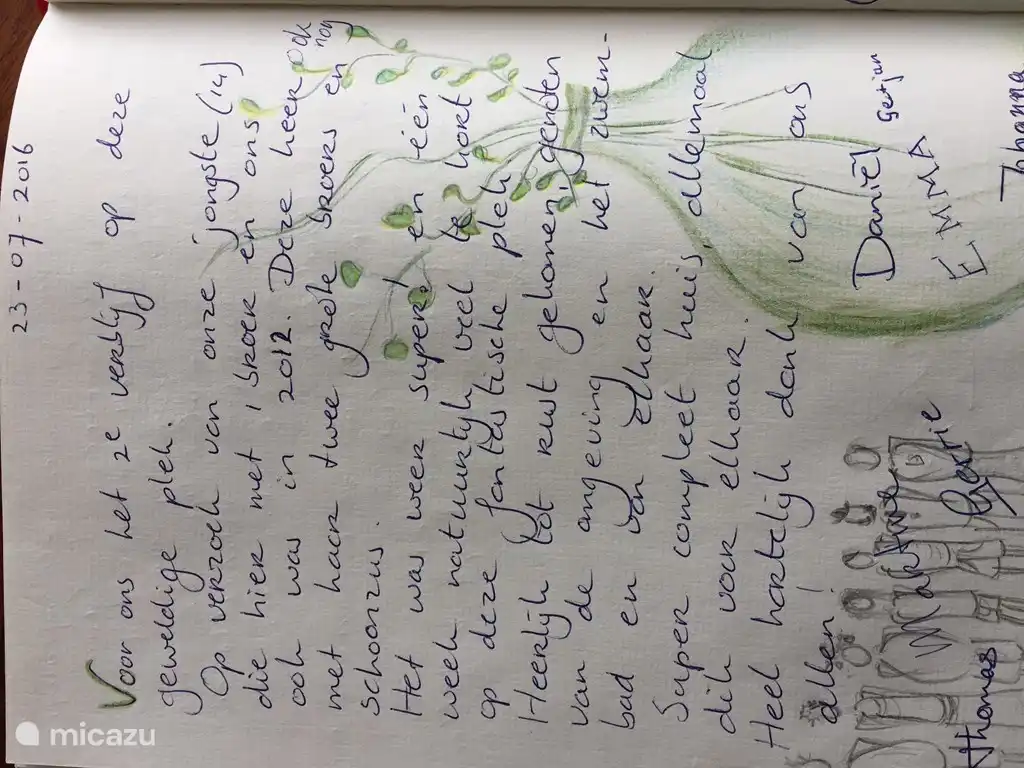 Gastenboek Pian del Gatto 2016